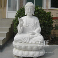 Popular Designs Stone White Marble Meditating Sakyamuni Buddha Statues